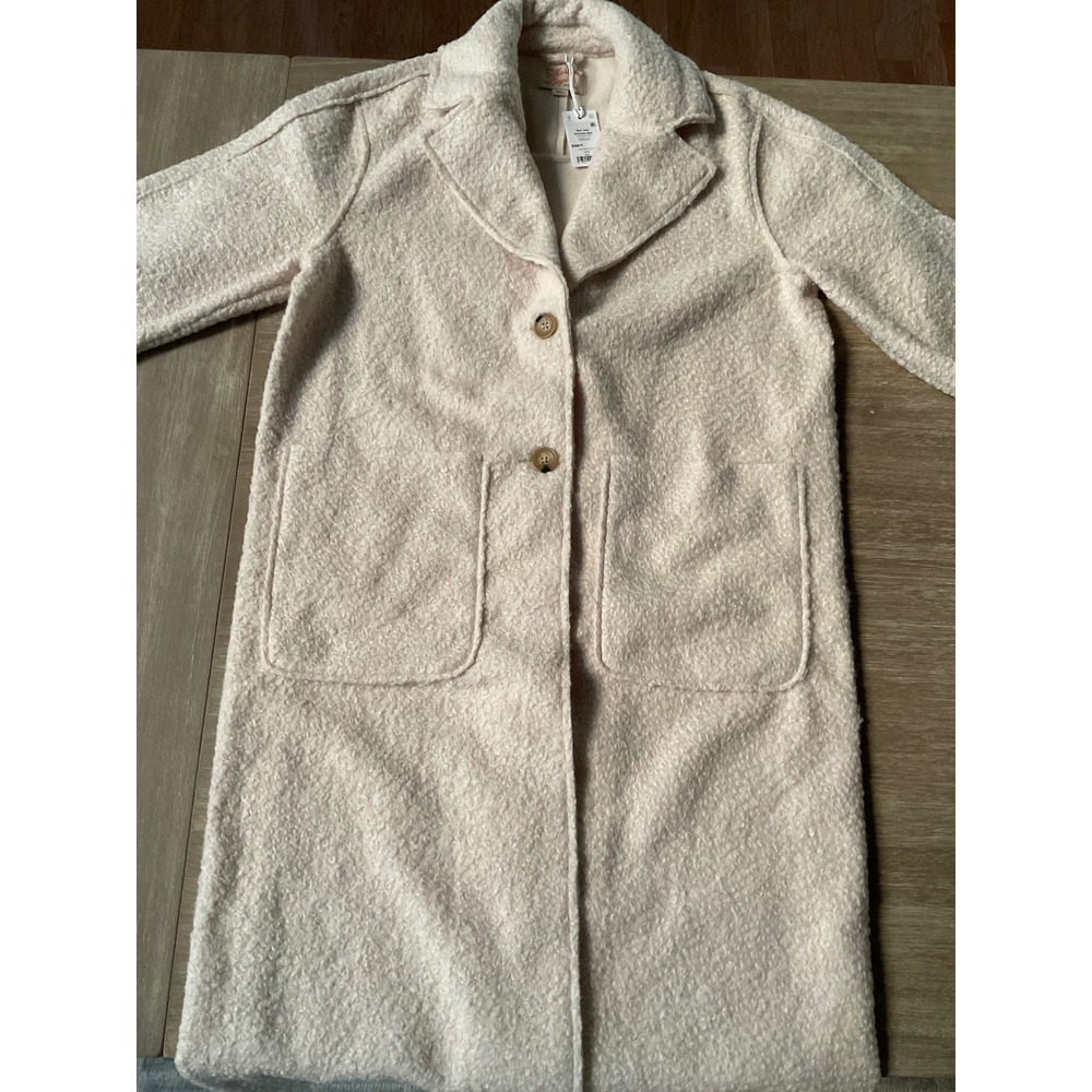 Marine Layer Colette Boucle Topcoat Cream Size Small New With Tags - Picture 7 of 11